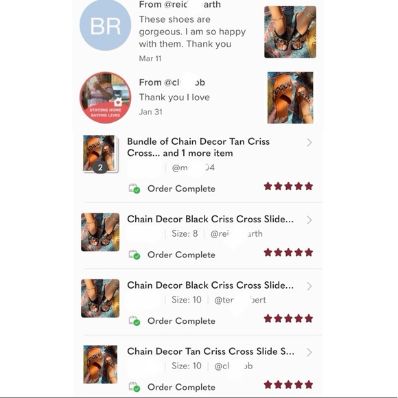 Chain Decor White Criss Cross Slide Sandals - Picture 4 of 5